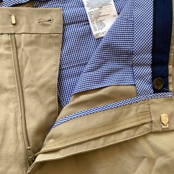 Banana Republic Men's 34x32 Non-Iron Tailored Slim Fit Chino Pants Khaki Beige - Picture 3 of 9